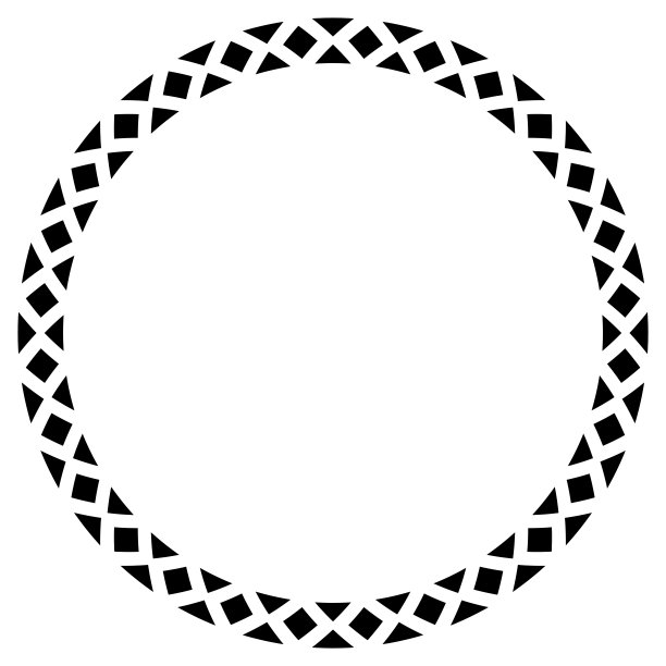 精美圆形花纹图案素材