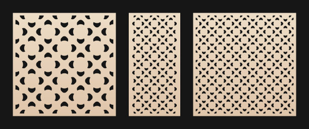 精美圆形花纹图案素材