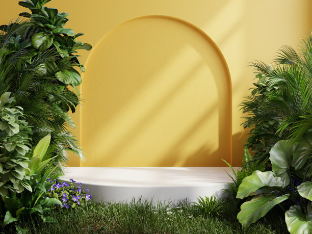 清新绿色方块背景图案