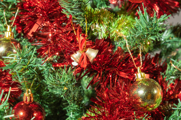 复古装饰品,红色和金色颜色