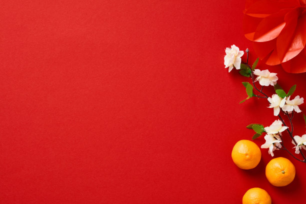 中过年海报底纹