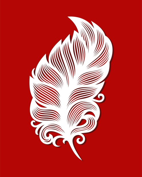 鹅毛笔,背景分离,母鸡