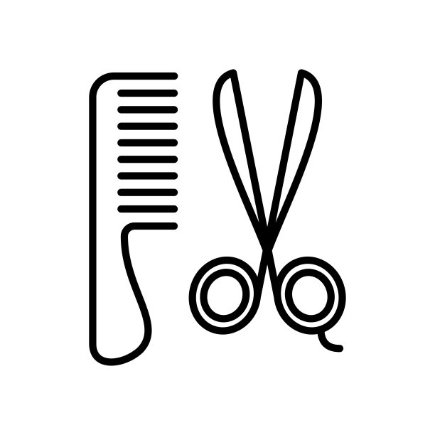 美容美发标志理发店logo