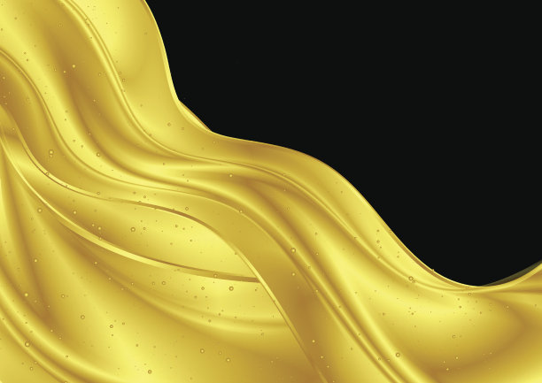 金色几何线条波纹