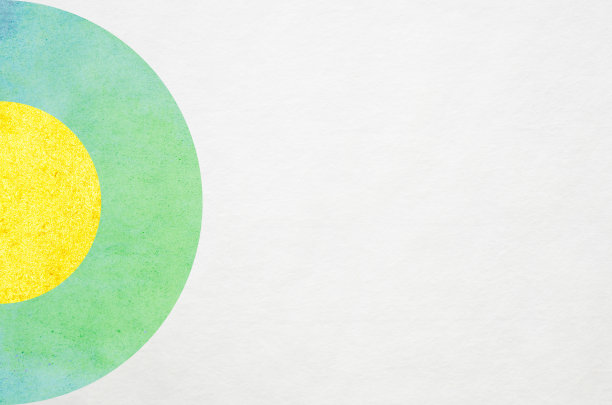 绿色精美圆形花纹图案