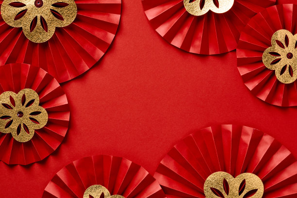 中过年海报底纹