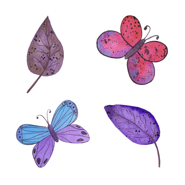 紫色蝴蝶婚礼效果图