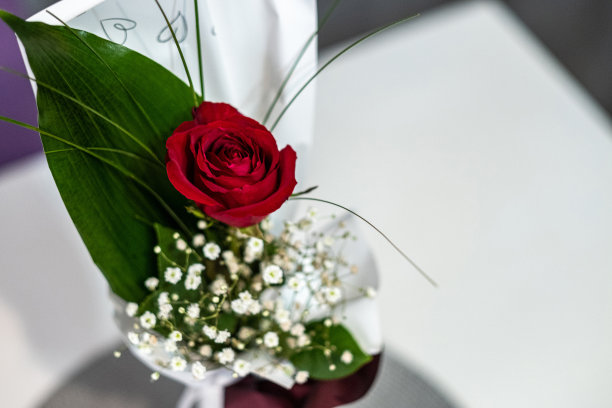 红色婚礼花艺素材