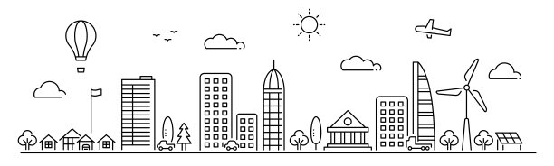 简约风格卡通树木插画