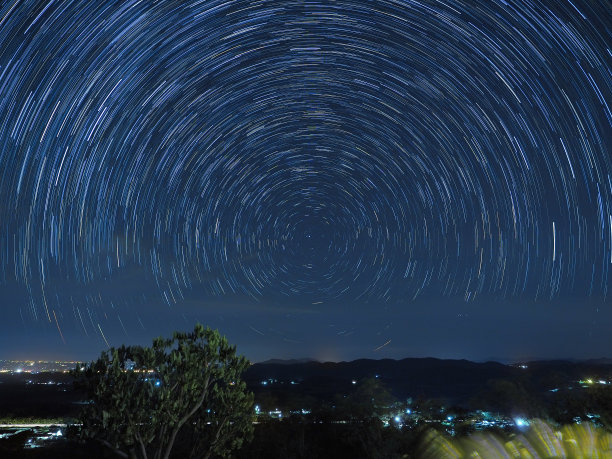 繁星点点蓝色动态宇宙