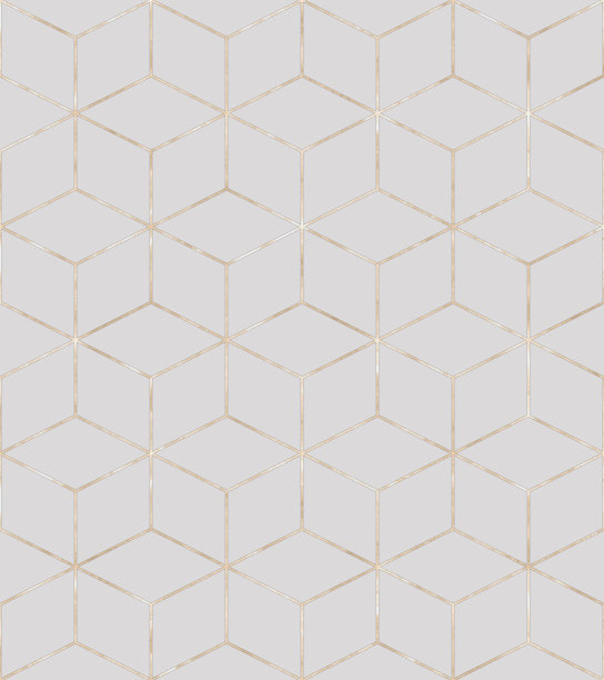 金色几何线条无缝图案