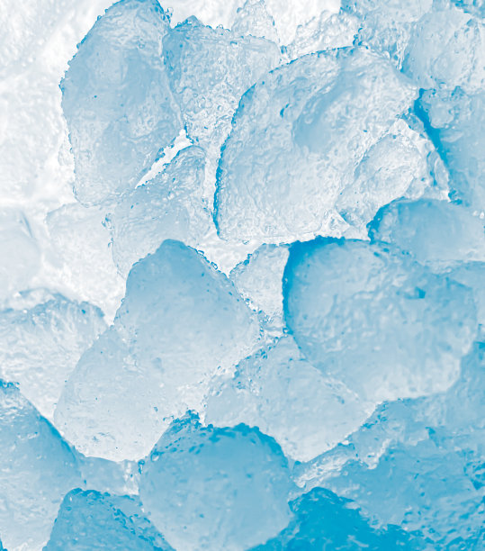 蓝色冰面纹理背景图