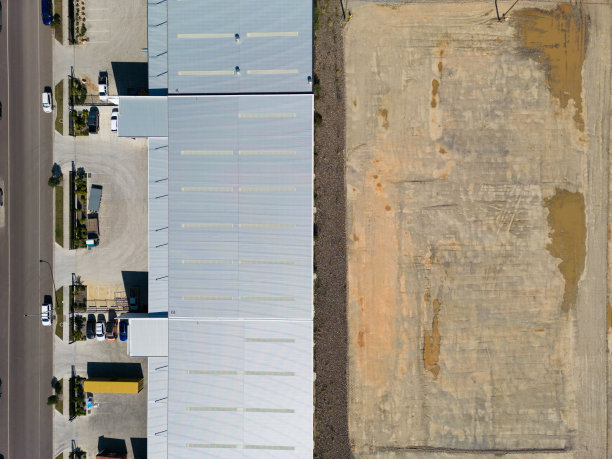 钢结构厂房鸟瞰图