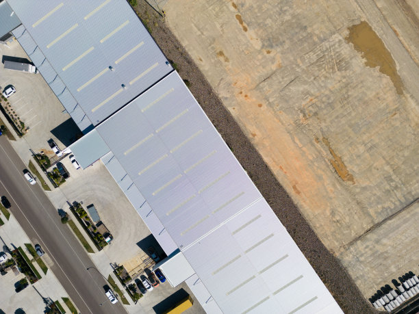 钢结构厂房鸟瞰图