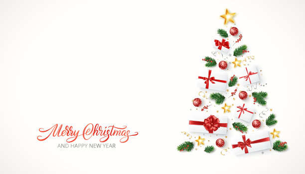 圣诞装饰物,冬青树,圣诞装饰