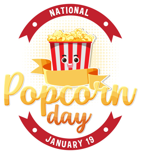 爆米花矢量文字