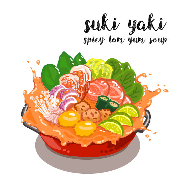 美食插画