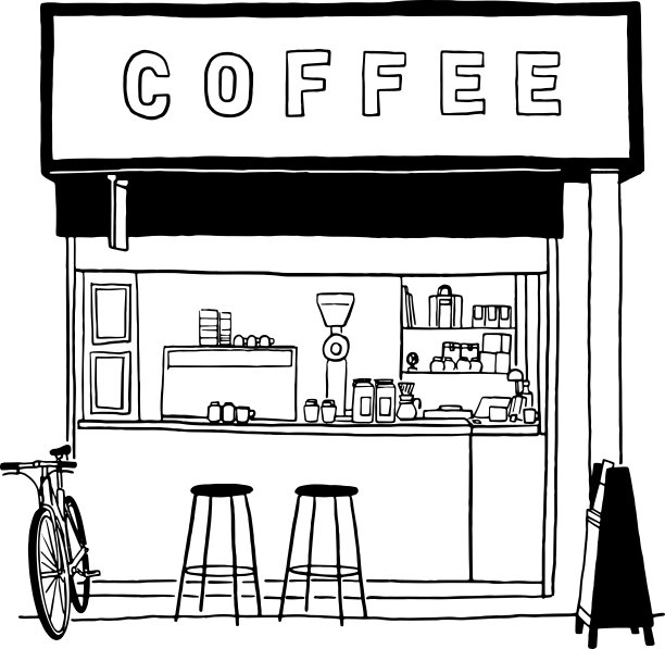 咖啡店标志