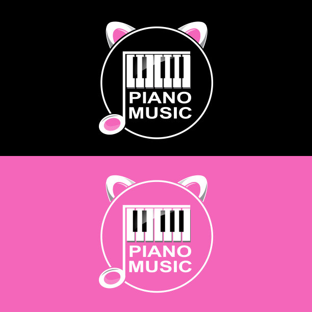 钢琴建筑logo标志
