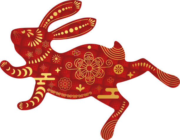 春节喜庆元素矢量图案