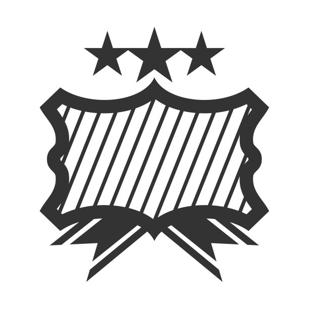 圆形徽章现代扁平风格图