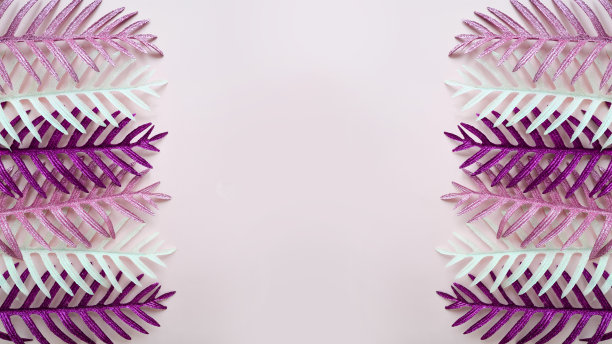 紫色新年背景板设计