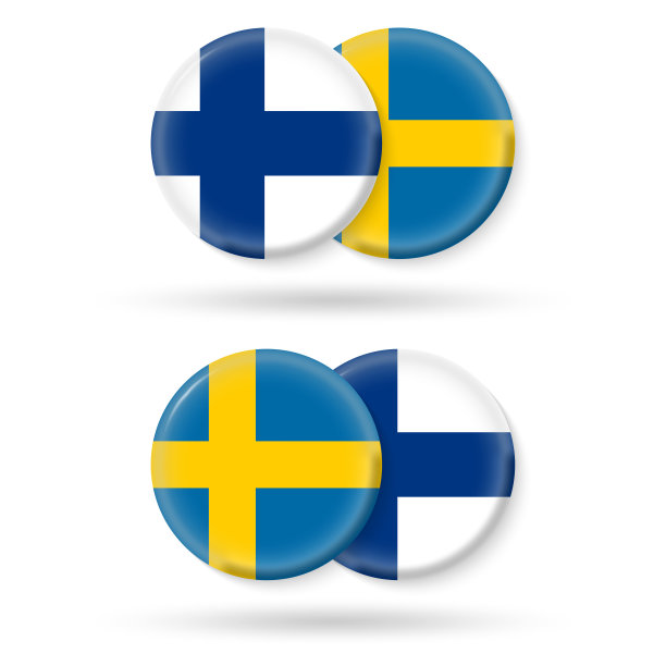 圆形徽章现代扁平风格图