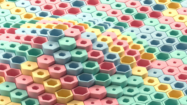 立体几何抽象拼接背景