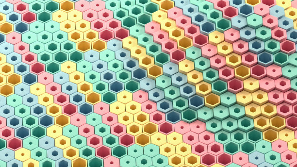 立体几何抽象拼接背景