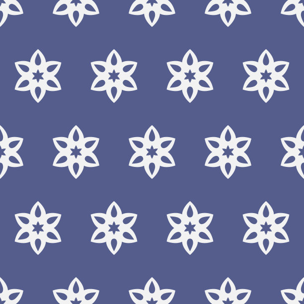紫蓝几何花纹无缝图案