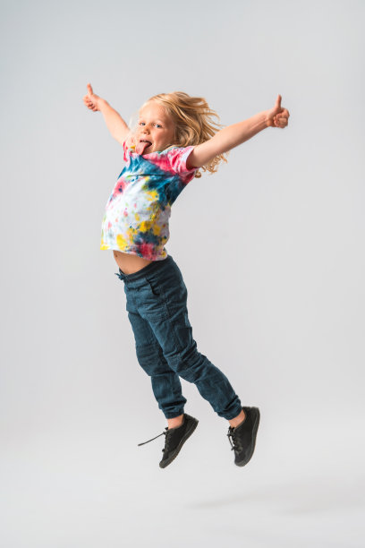 leaping