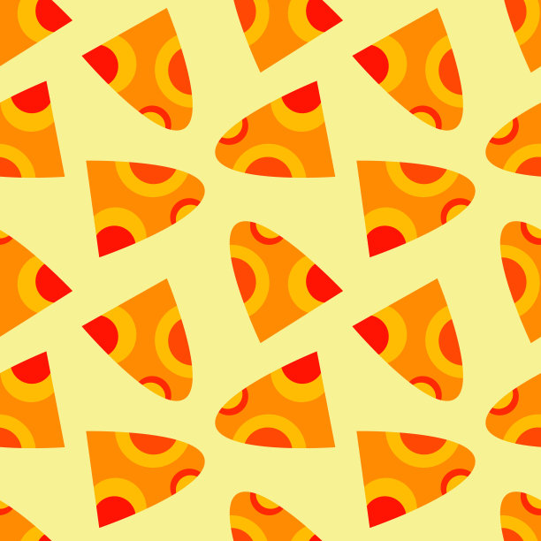 多彩环形几何抽象图案