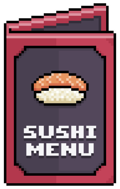 三文鱼寿司矢量美食插画海报