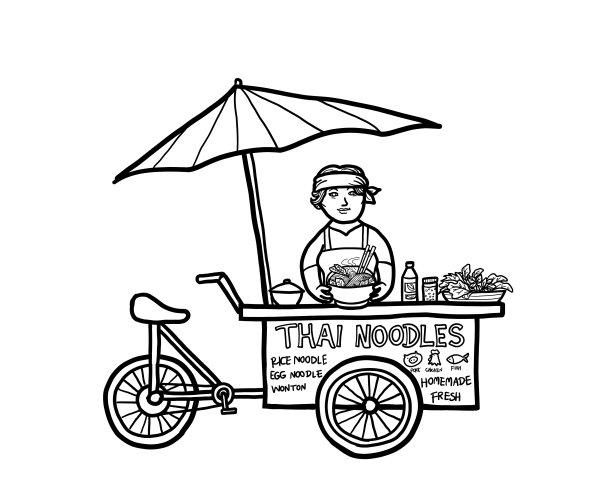 中餐店卡通形象