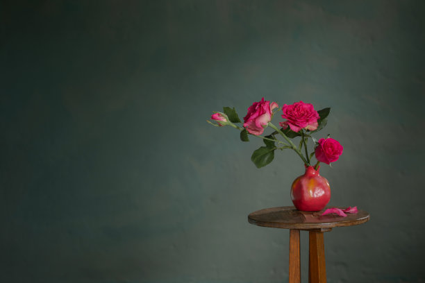 红色婚礼花艺素材