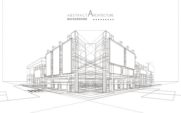 建筑线稿