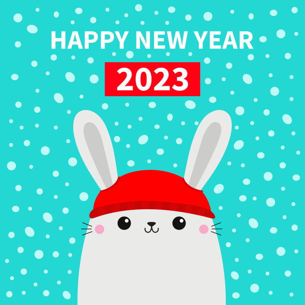 2023 红色眼睛 蓝兔子 