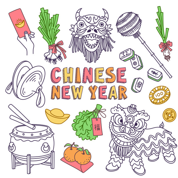 红包,传统节日,乱画