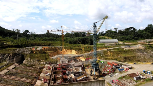 水电站建设工地