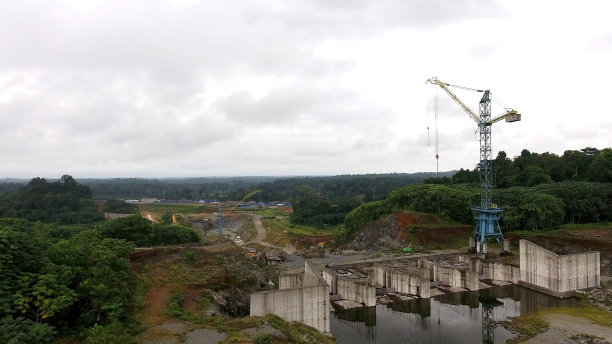 水电站建设工地