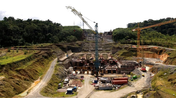 水电站建设工地