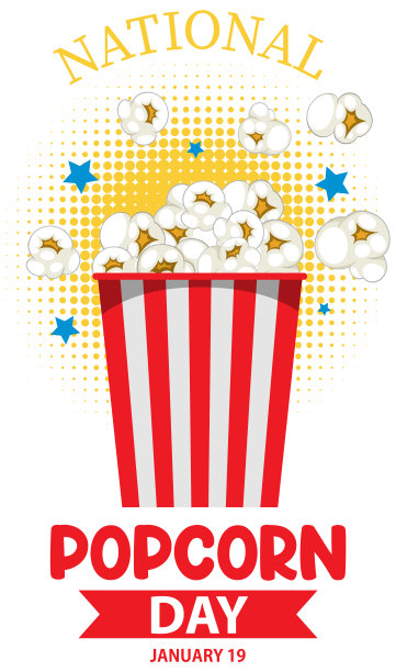 爆米花矢量文字