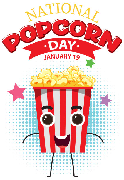 爆米花矢量文字