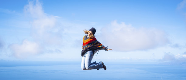 leaping