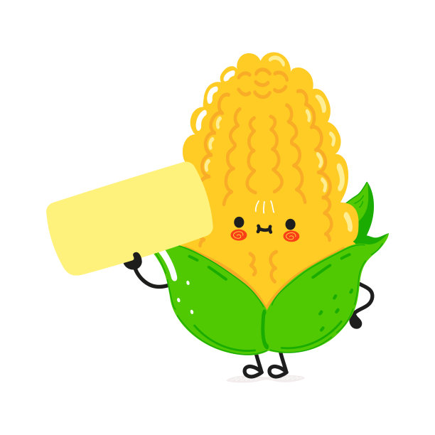 可爱玉米卡通形象设计