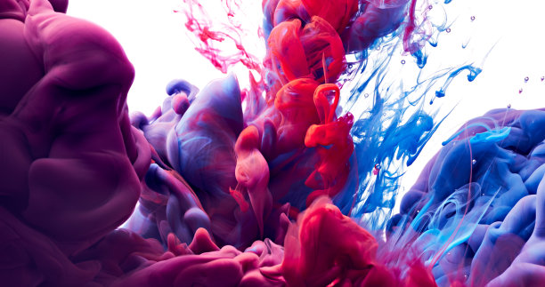 绚丽多彩的流动纹理图案