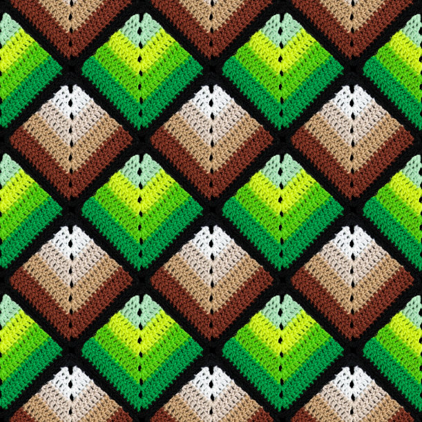 多彩渐变几何纹理图案