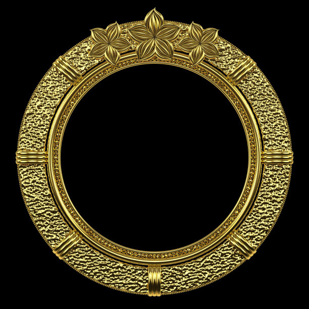 精美对称圆形花纹图案