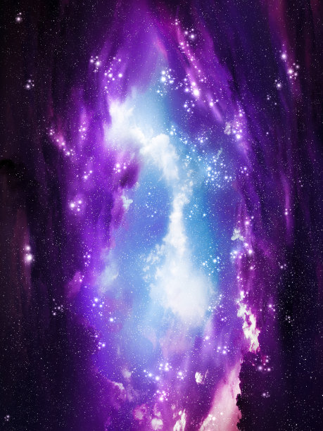 高清炫彩星空背景素材