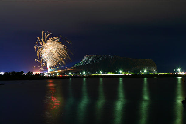 蓝天白云油菜花油画
